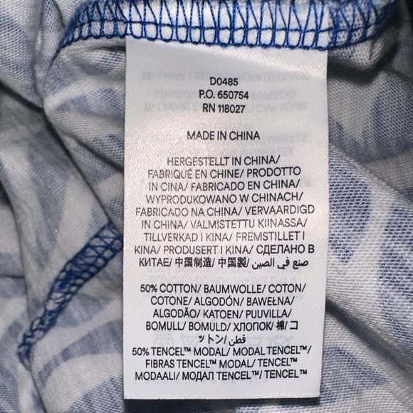 BODEN Emma Tiered T-Shirt Midi Dress in Surf the Web Diamond Wave - Picture 13 of 14